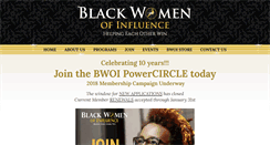 Desktop Screenshot of blackwomenofinfluence.com